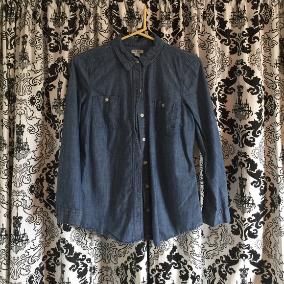 Adorable denim button down