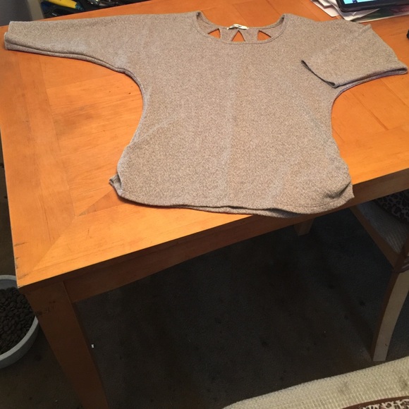 Papaya knitted blouse