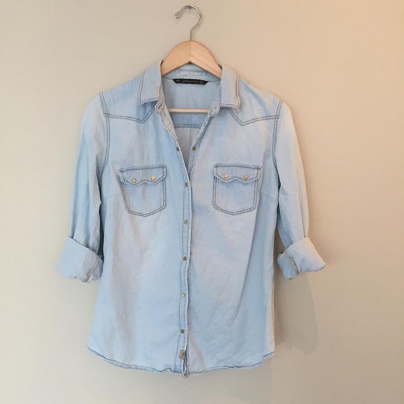 zara denim shirts