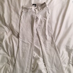 White Bebe jeggings