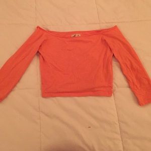 off the shoulder crop top