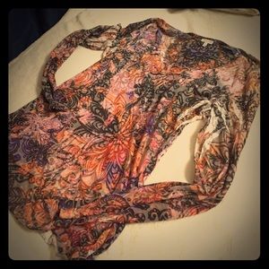 Maurice's sheer long sleeve large