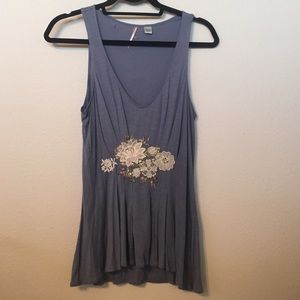 Periwinkle  sleeveless Anthro tank