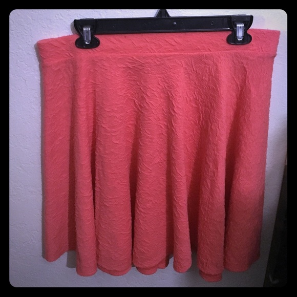Lauren Conrad coral mini skirt
