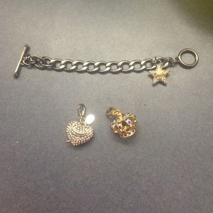 Juicy couture bracelet and charms