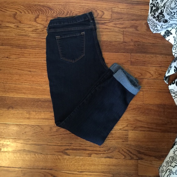 Rolled hem jeans