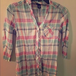 Plaid Flannel Top