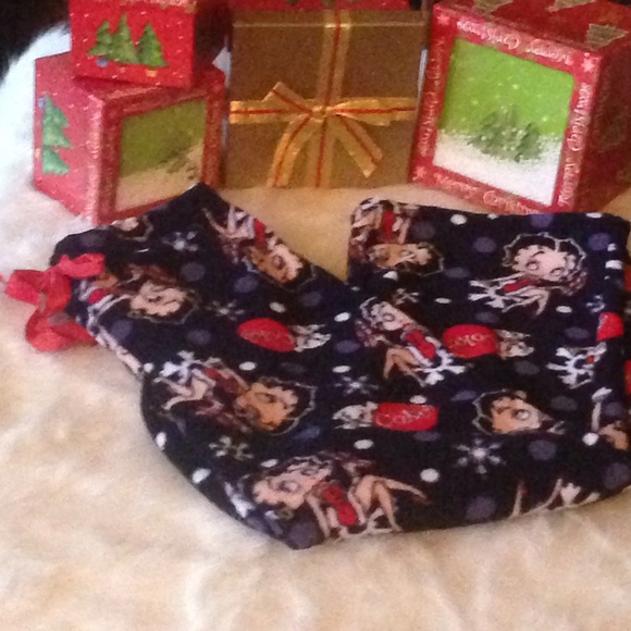 Betty Boop Fleece Pj. Pants - Picture 1 of 4