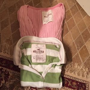Super deal!! Hollister sweater and Hollister polo