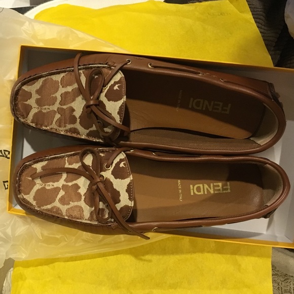 Brown Fendi Moccasins - Picture 1 of 5