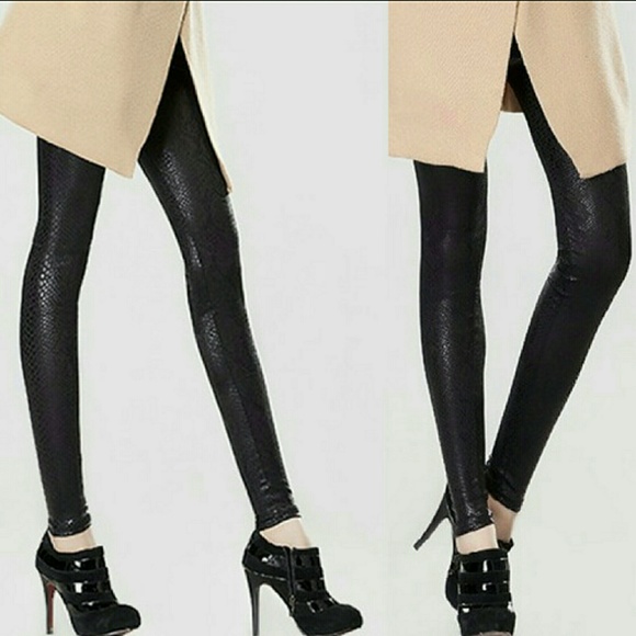 American Apparel Pants - American Apparel Snakeskin Leggings
