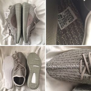 AdidasYeezy 350 Boost vs 'Moonrock' Real Fake Comparison