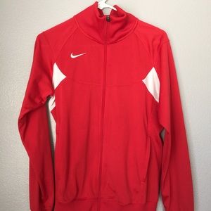 Red Nike sports jacket is