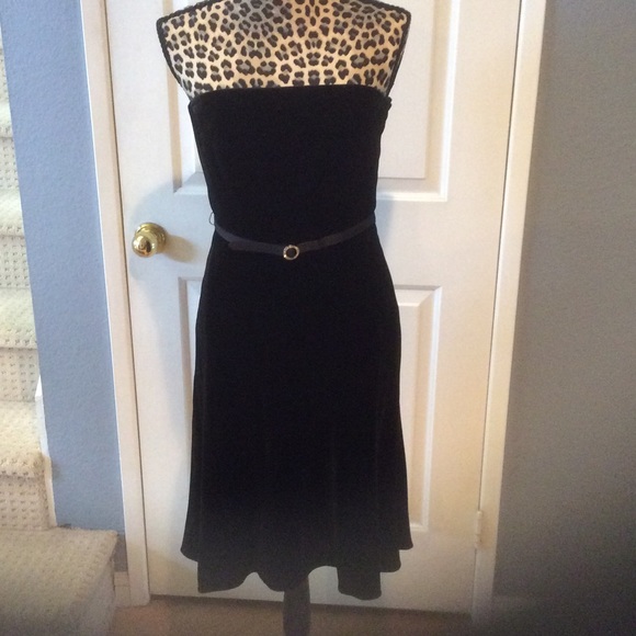 Ann Taylor Strapless Black Dress