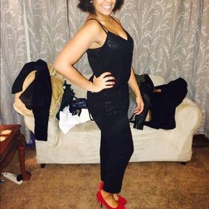 Black Express sequin jumper