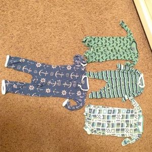 Kicky pants sleepers.