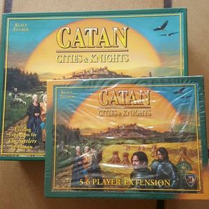 Catan cities and knights with expansion kit