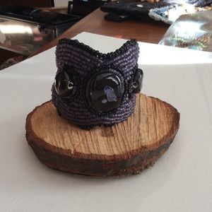 Handmade Purple Rhinestone bracelet