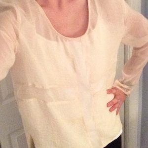 Sheer long sleeve tshirt