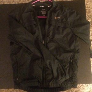 Black Nike running dry fit running jacket