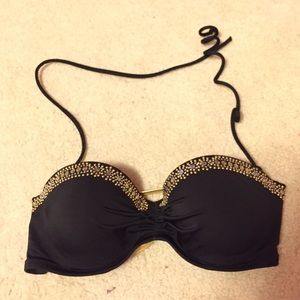 RARE VS black bikini top