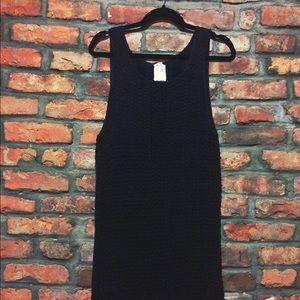 Anthropologie Navy Knit Dress