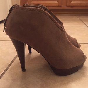 Brown Heeled Booties