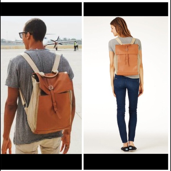 TOMS Handbags - 🎉HP🎉 TOMS Leather & Canvas Caravan Backpack