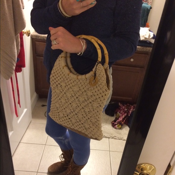 Boho macrame bag