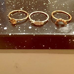 3 cute rings for sale