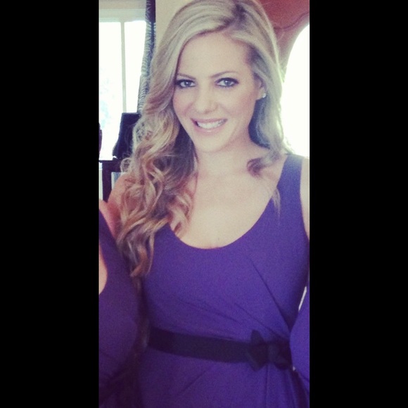 Deep purple White by Vera Wang gown size 2 - Picture 2 of 4