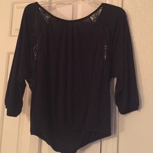 Black lace top