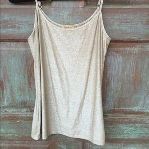 Metallic gold, bronze and taupe tank. XL