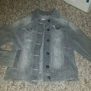 Gray Jean jacket