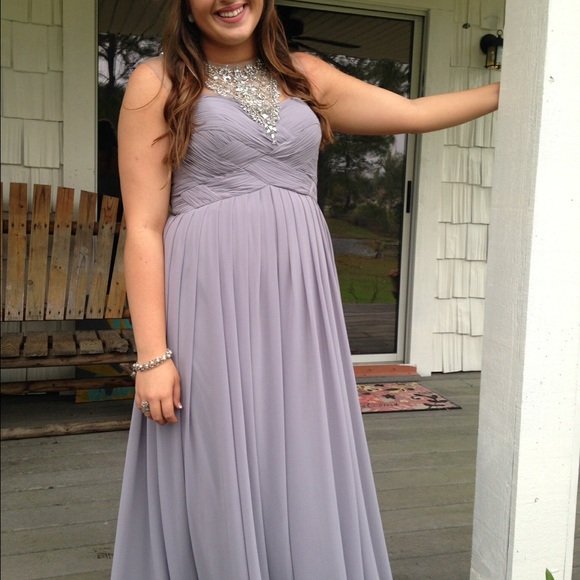periwinkle prom dress - Picture 3 of 4