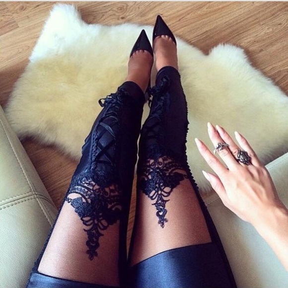 Pants - Lace Leggings
