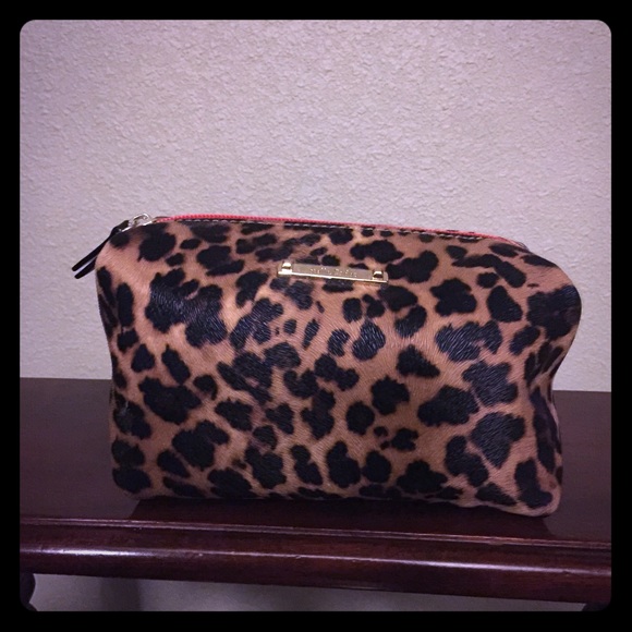 NWOT Stella & Dot Leopard Print Make-up Bag