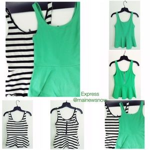 Express Brand: Peplum Tops (2), Size: Small