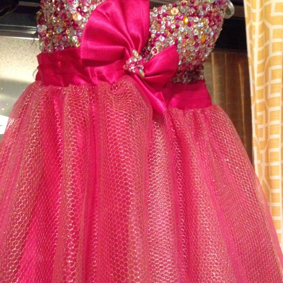 pink homecoming dress - Picture 2 of 4