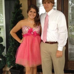 pink homecoming dress