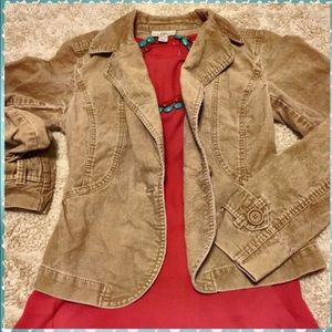 Loft ✨ Tan Corduroy Blazer