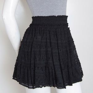 SOLD — Zara Black Lace Mini Skirt