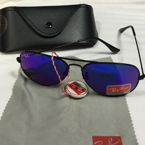 ray ban aviator blue mirror lens black frame ray ban aviator blue mirror lens black frame