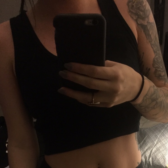 Black crop top