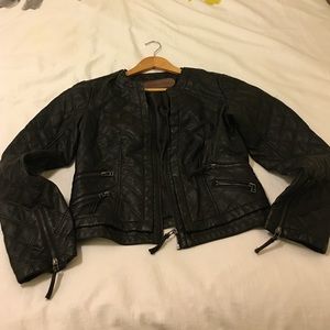Faux leather jacket