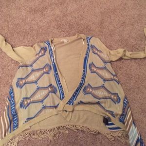 Aztec design cardigan