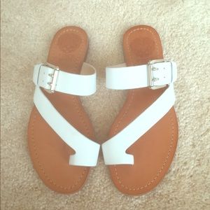 Vince Camuto white sandals