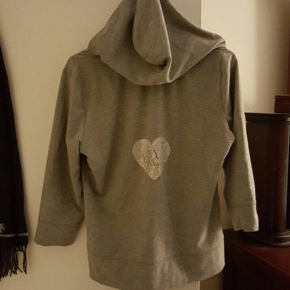 Zip up hooded lightweight sweatshirt