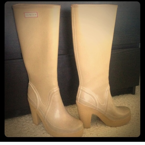 Hunter heeled rain boots