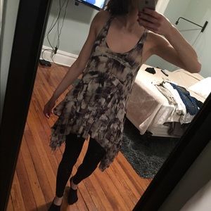 All Saints Ash Ruffle Top